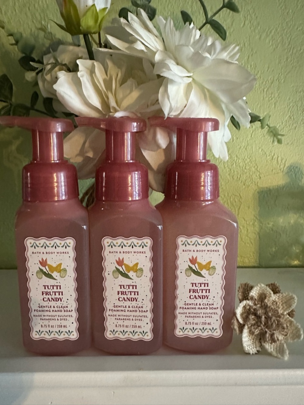 Bath & Body Works Tutti Frutti Candy Gentle & Clean Foaming Hand Soaps (3)